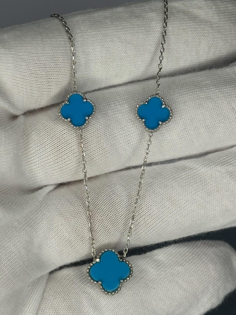 925 Sterling Silver deals Turquoise Necklace