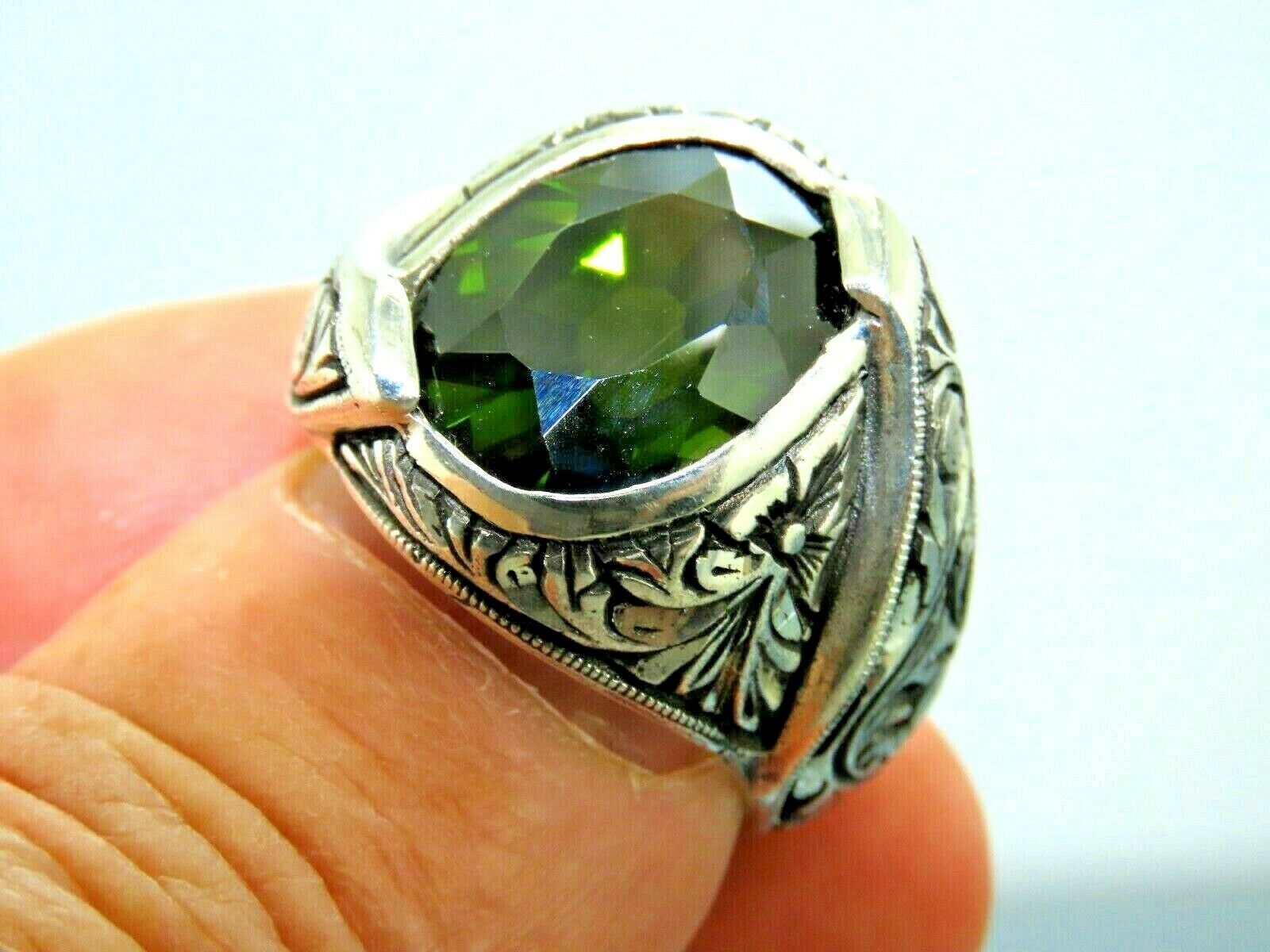 Amazon.com: Peridot Silver Ring Mens, Turkish Handmade Ring Mens, Oxidized  Silver Ring, Signet Silver Ring, Filigree Design Ring, August Birthstone  Ring, Mens Artisan Rings, Father's Day Gifts, Promise Day Gift : Handmade