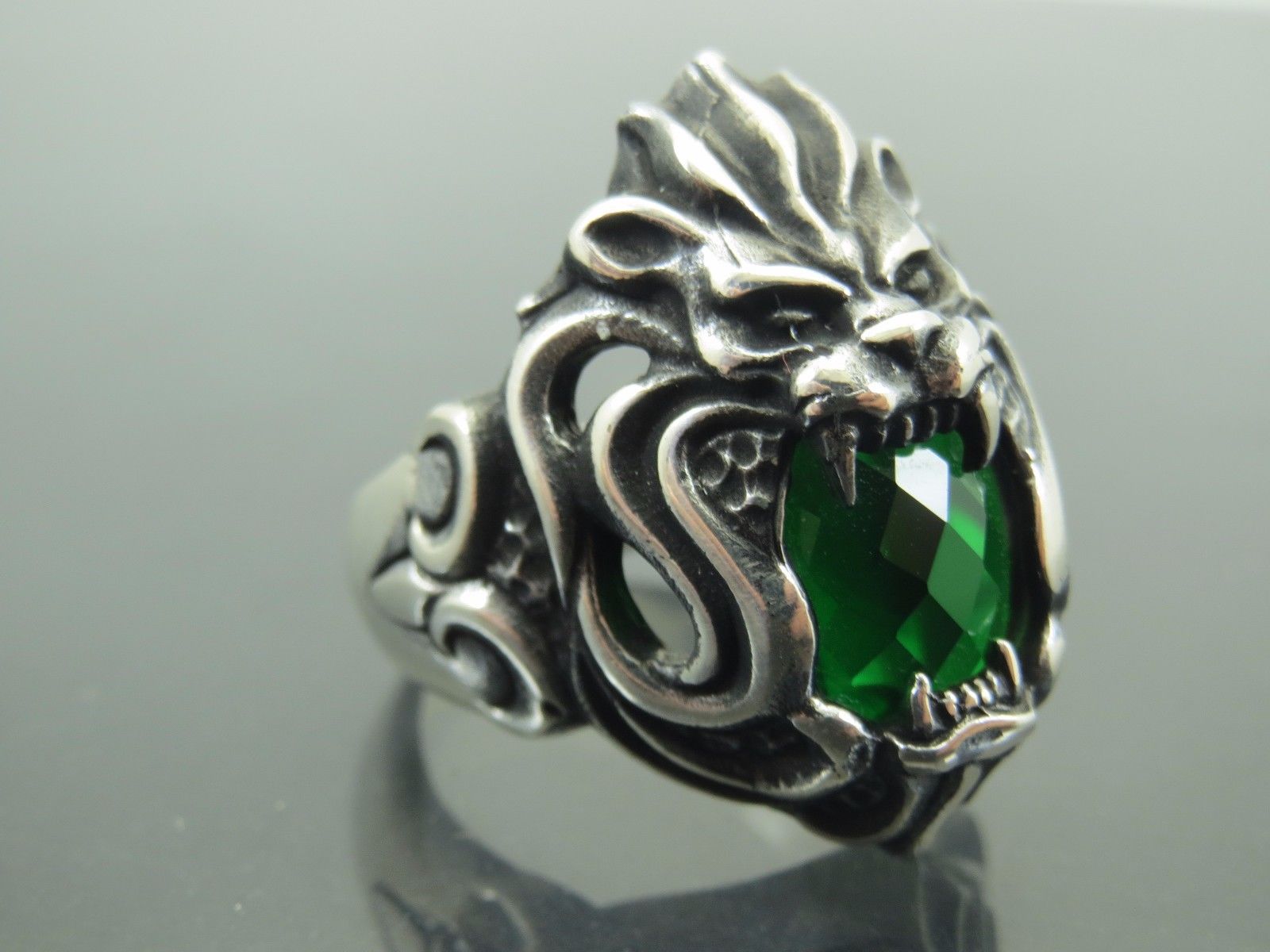 Turkish Handmade Jewelry 925 Sterling popular Silver Lion Design Men Ring Sz 10