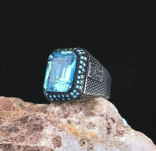Aquamarine Engagement Ring 1/8 ct tw Diamonds 14K White Gold | Jared